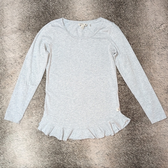 Toad&Co Tops - Toad&Co Samba Flutter Long Sleeve Shirt Grey Women's XS